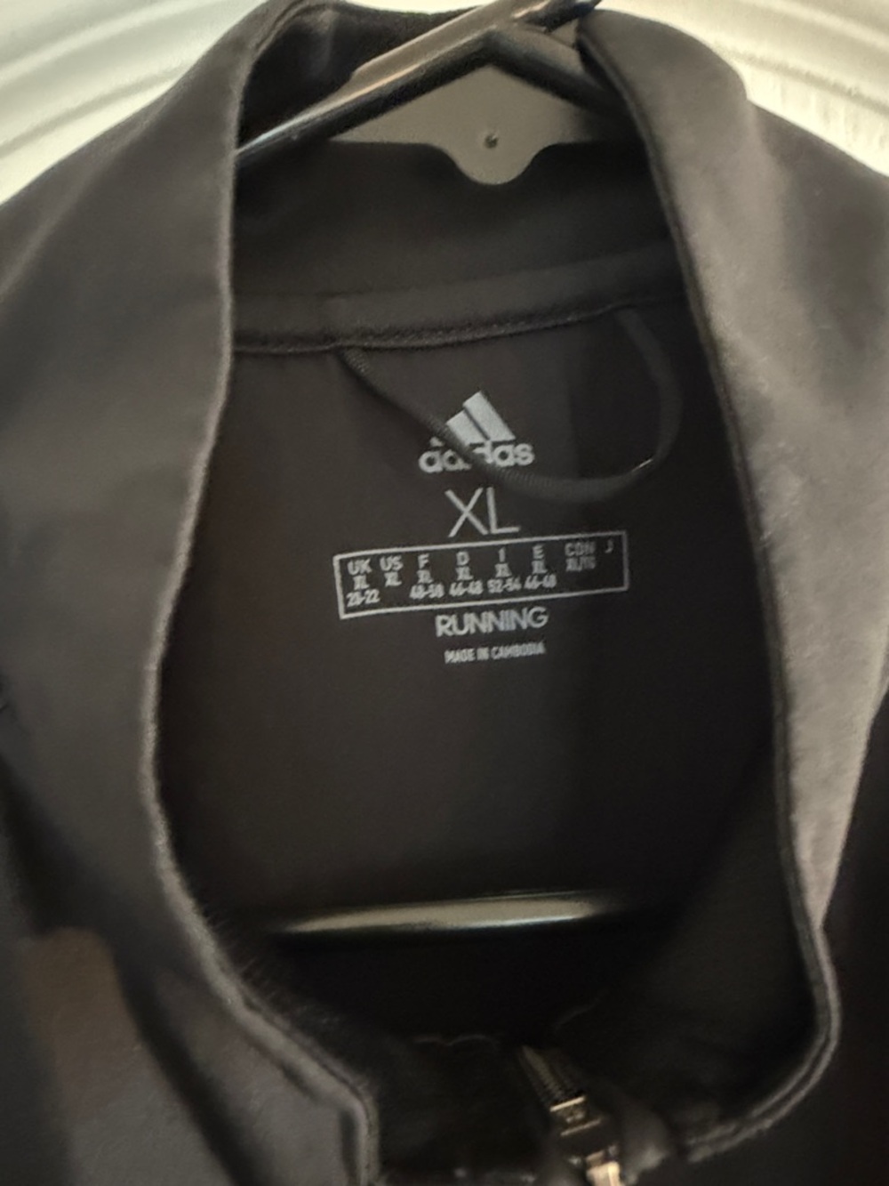adidas Black Lightweight Windbreaker Running Jacket - Picture 3 of 9